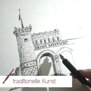 Kunstdruck Bayerischer Bahnhof | A4 & A3