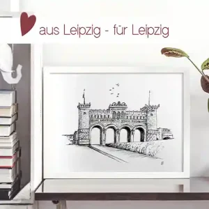 Kunstdruck Bayerischer Bahnhof | A4 & A3