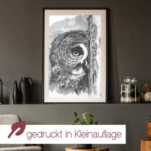 Kunstdruck Eule | A4 & A3