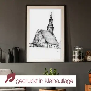 Kunstdruck Kirche Nitschareuth | A4 & A3