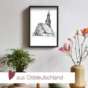 Kunstdruck Kirche Nitschareuth | A4 & A3