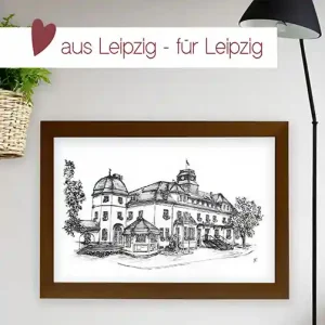 Kunstdruck Rathaus Markkleeberg | A4 & A3