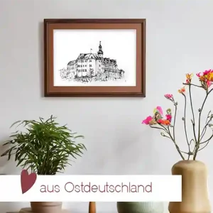 Kunstdruck Oberes Schloss Greiz | A4 & A3