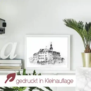 Kunstdruck Oberes Schloss Greiz | A4 & A3