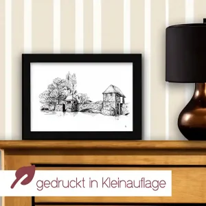 Kunstdruck Palmgartenwehr | A4 & A3