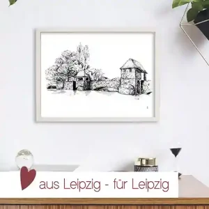 Kunstdruck Palmgartenwehr | A4 & A3