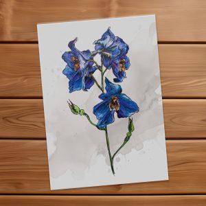 Postkarte Blumen