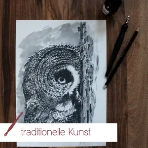 Kunstdruck Eule | A4 & A3