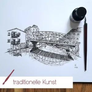 Kunstdruck Könneritzbrücke | A4 & A3