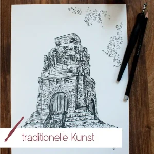Kunstdruck Völkerschlachtdenkmal | A4 & A3