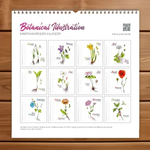 Geburtstagskalender Botanical Illustration